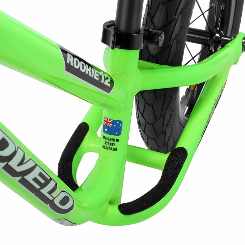 Kidvelo Rookie 12 Balance Bike - Green - Best Balance Bike Australia - detail view
