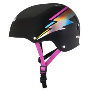 Triple 8 Dual Certified Helmet - Black Triple 8 Dual Certified Helmet - Black Triple 8 Dual Certified Helmet - Black Hologram hero side