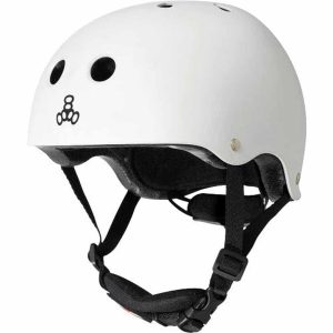Triple-8-Lil-8-Kids-Helmet-White-Glossy-Best Toddlers Helmets in Australia