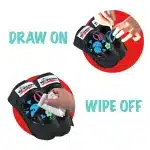 Triple-8-Wipeout-Kids-Protction-Pads-Black-Draw-on