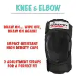 Triple-8-Wipeout-Kids-Protction-Pads-Black-Knee-pad Triple-8-Wipeout-Kids-Protction-Pads-Black-Knee-pad