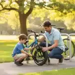 OG-Series-Coiled-Cable-Lock-Combo-Kids-Bikes-Online.hero-boy-father.webp