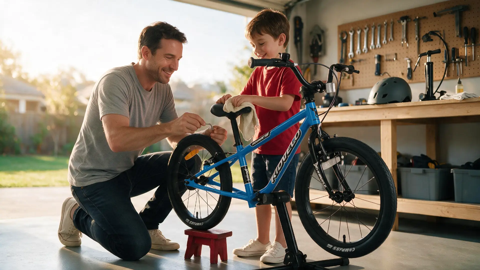 Older Child Confidently Learning To Ride A Kidvelo Bike