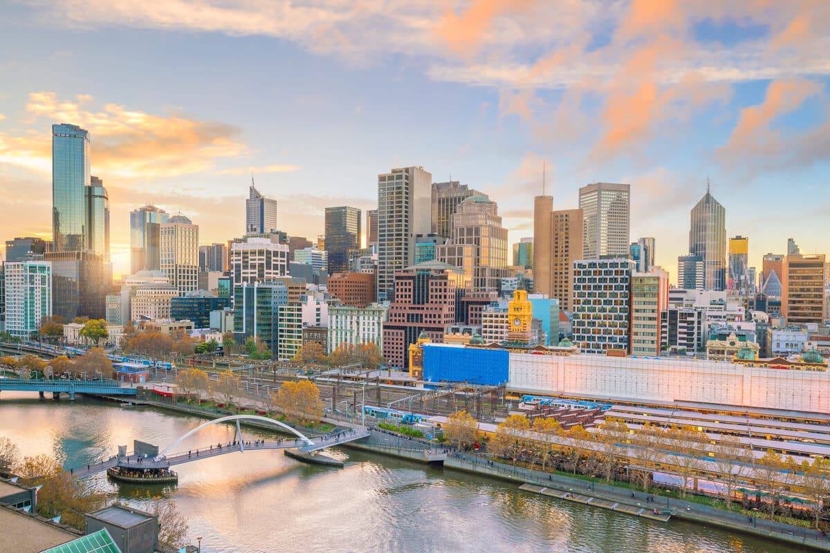 Melbourne Victoria Aerial View - Best Places To Ride A Kidvelo Bike Melbourne