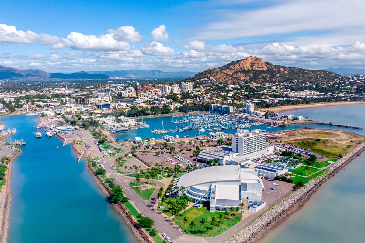 Townsville Queensland Aerial View - Best Places To Ride A Kidvelo Bike Townsville.