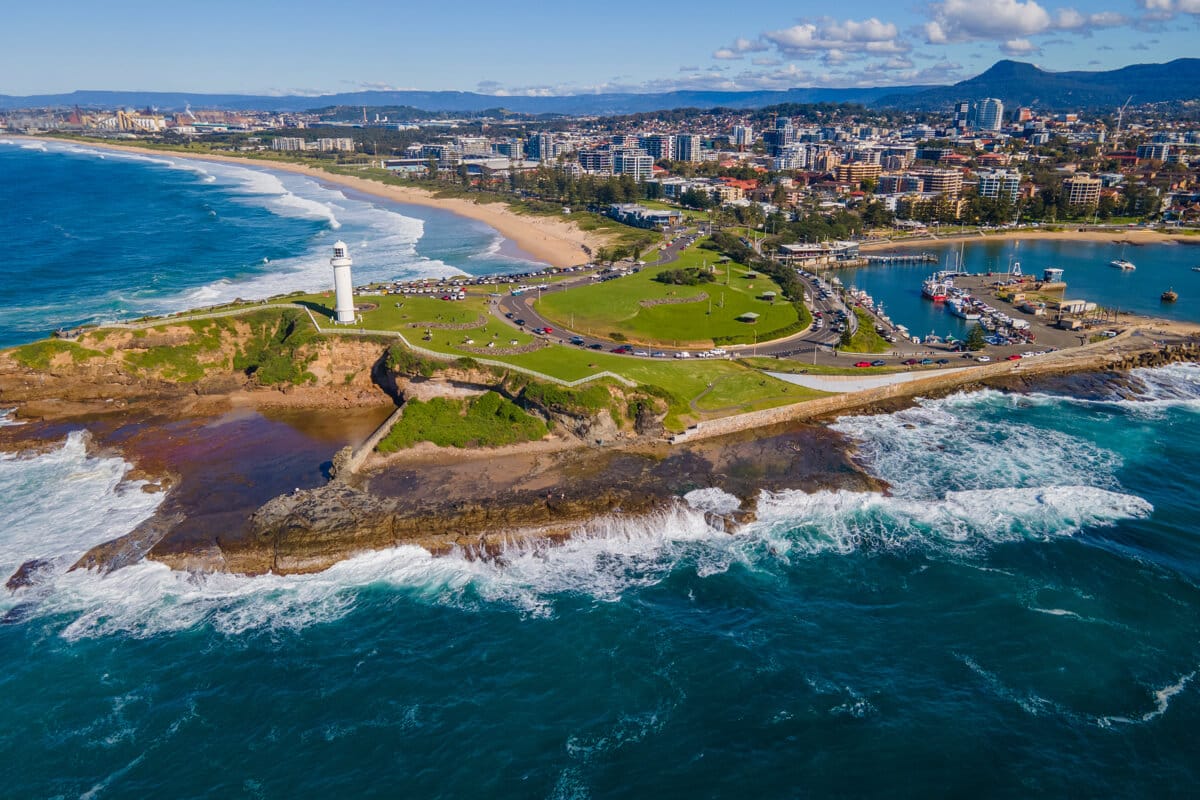 Wollongong New South Wales Aerial View - Best Places To Ride A Kidvelo Bike Wollongong
