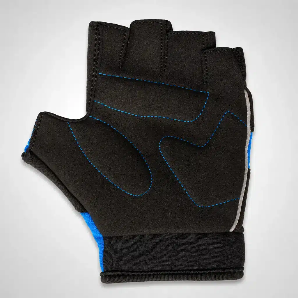 Azur Kids Bike Gloves - Short Finger – Blue rear