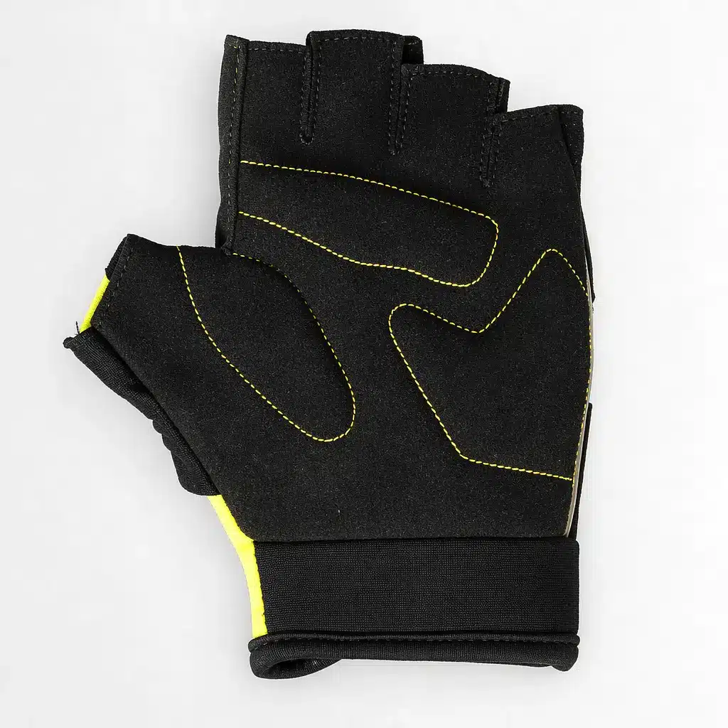 Azur Kids Bike Gloves - Short Finger – Lime rear