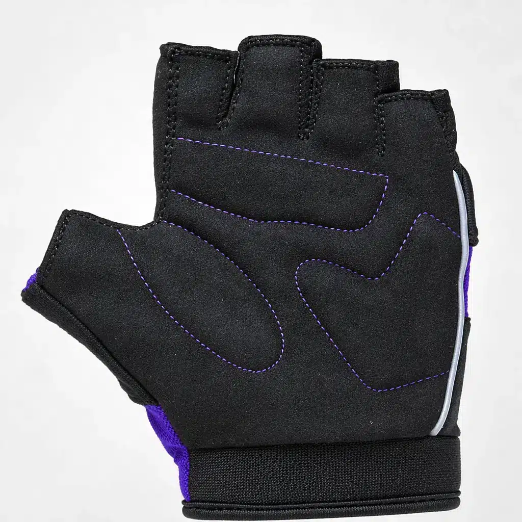 Azur Kids Bike Gloves - Short Finger – Purple rear