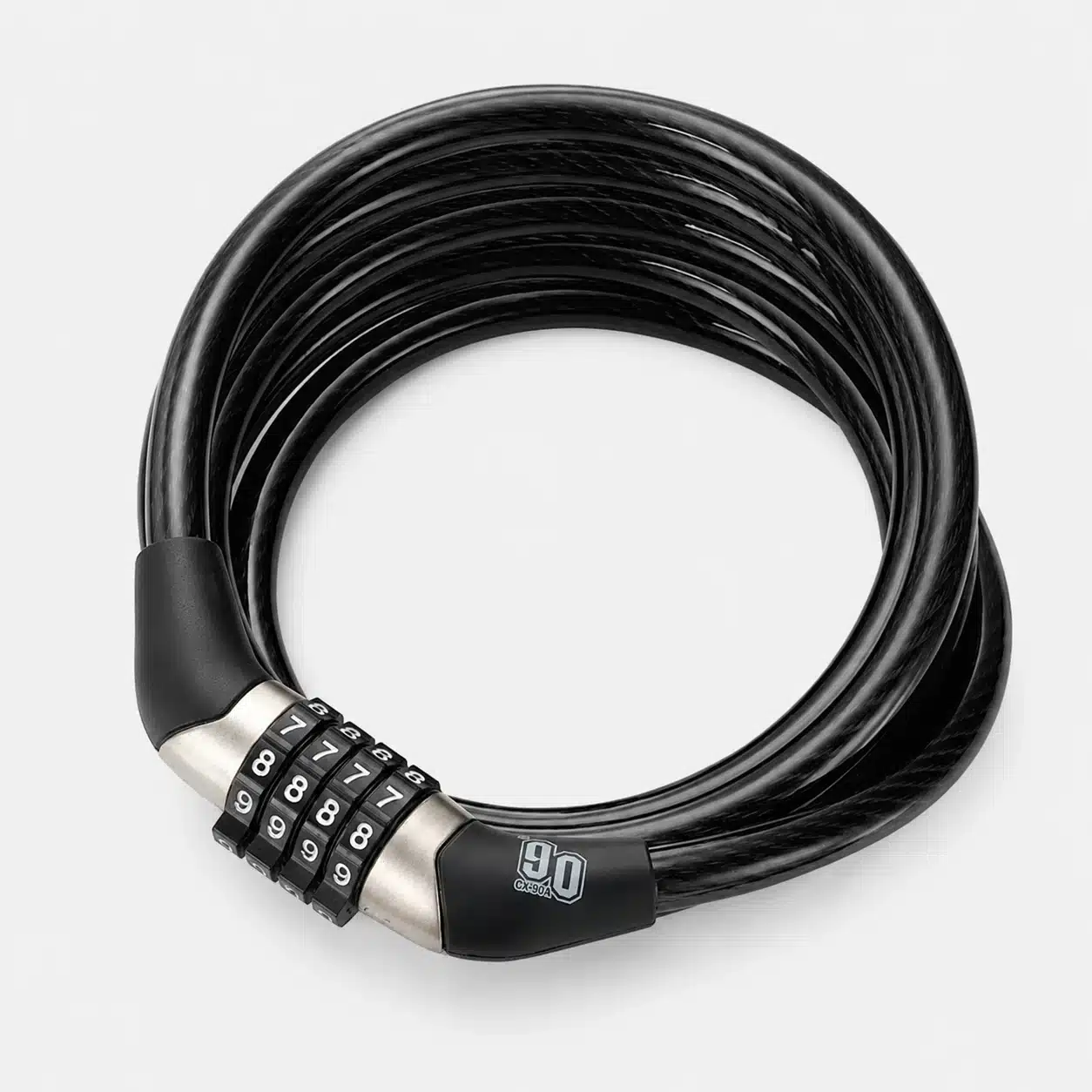 OG Series - Coiled Cable Bike Lock Combo - 150cm x 8mm