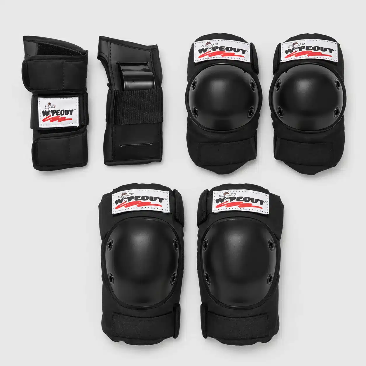 Triple 8 Dry Erase Protective Gear - Elbows Knees Wrists Pads Set - Black